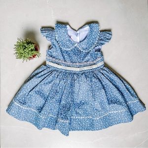NWOT Cotton baby girl dress 3-6m Brazilian Brand